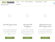 Tablet Screenshot of pm-training.net